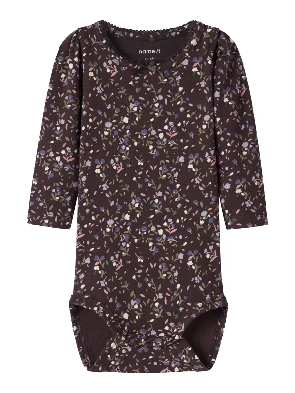 Name It Oceana - LS Body - Chokolate Plum - 50 cm