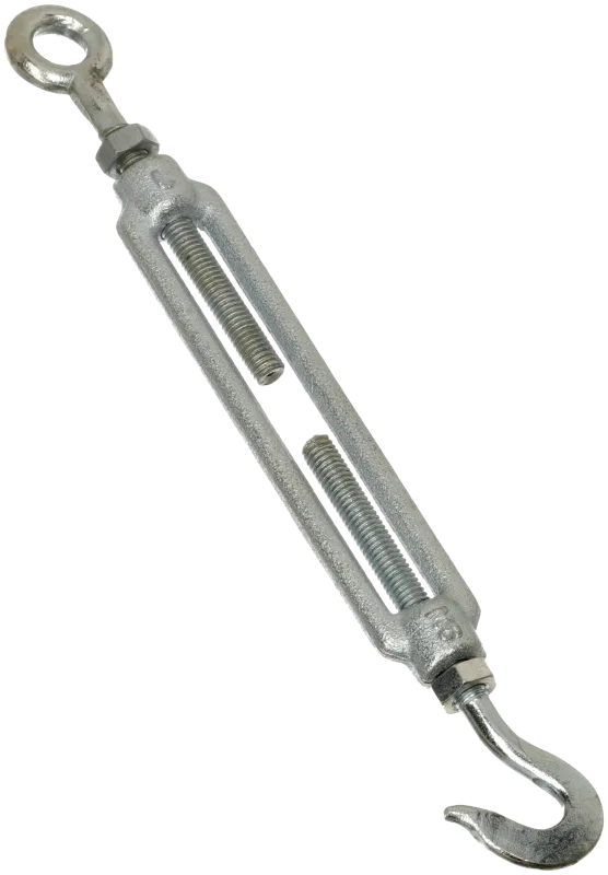 Bardunstrammer øje/krog galv. 6mm