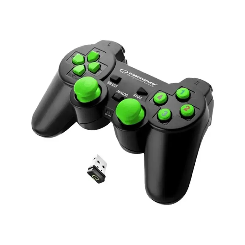 Esperanza GLADIATOR Trådløs controller til PlayStation 3. Sort/Grøn.