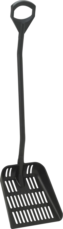 Ergonomisk skovl m/drænhuller 5604, 1305 mm, sort