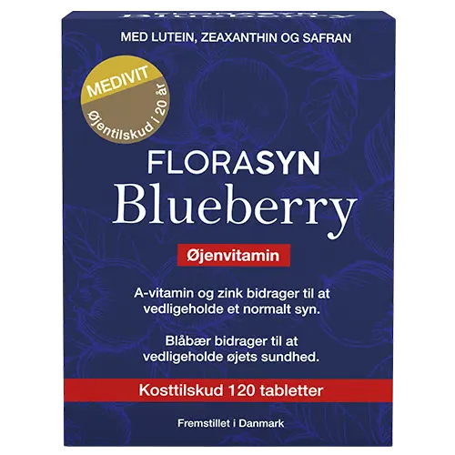 Florasyn Blueberry Øjenvitamin (120 tabl)