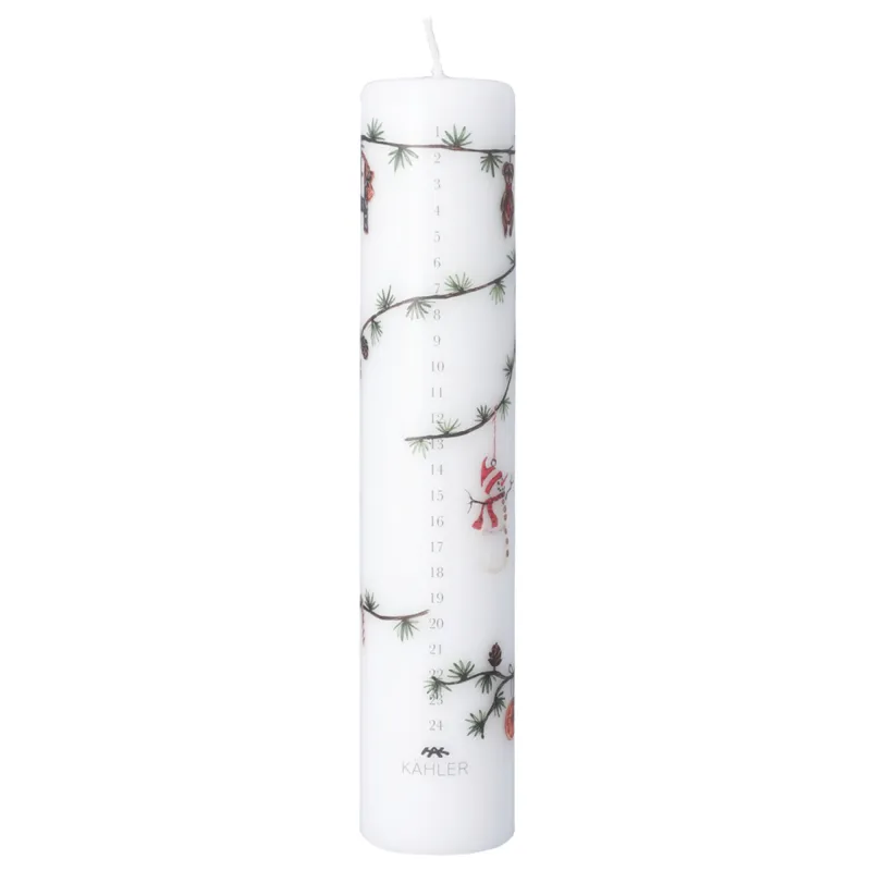 Kähler Hammershøi Christmas 2025 Adventslys Ø5 cm, hvid