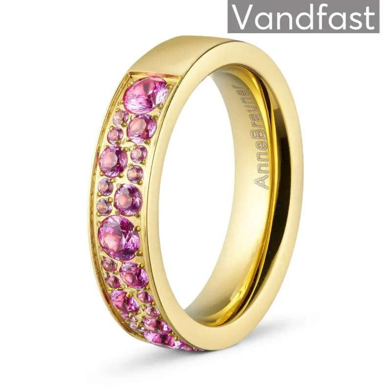 ANNEBRAUNER Sparkling Rose Ring 18K Guldbelagt