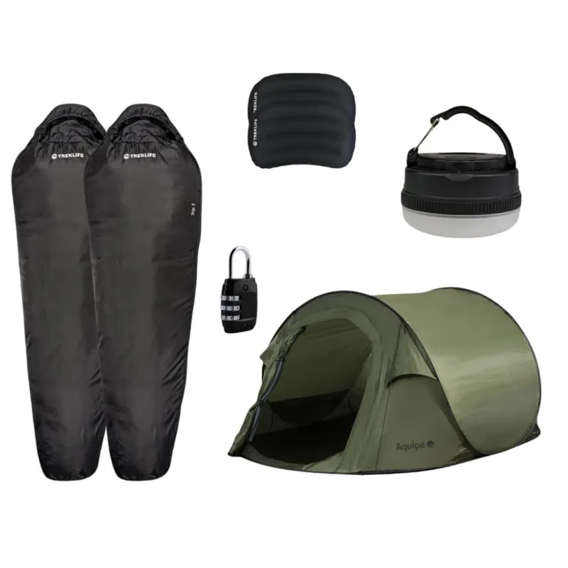 Festivalpakke - Pop-up telt - 1-2 personer