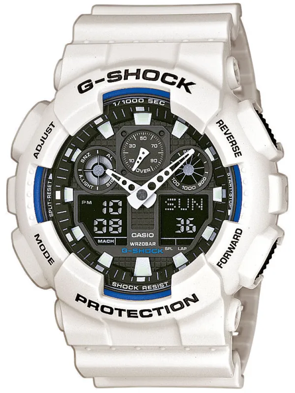 Casio GA-100B-7AER Herreur G-Shock Hvidt Ur