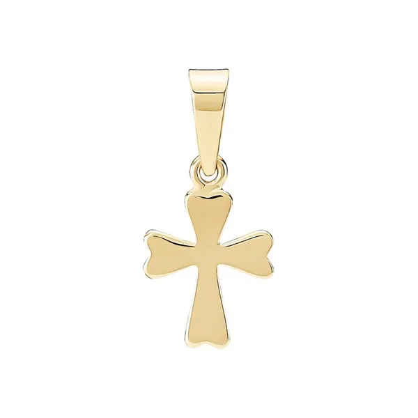 Kløverformet Kors i 8 kt. Guld - 10 x 8 mm