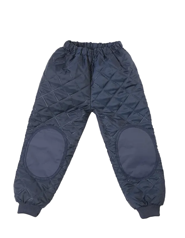 Termobukser med PU Børn - Navy - 80