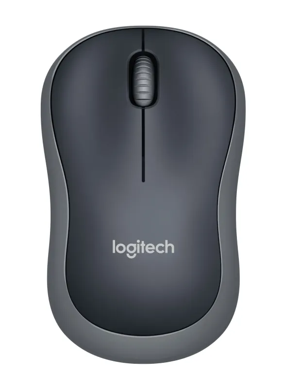 Logitech M185 Trådløs Mus 2.4 GHz USB Nano-modtager  -  Grå
