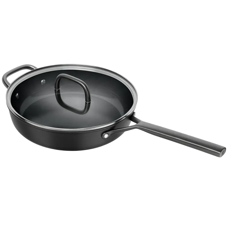 Zwilling Milano traktørpande med glaslåg 28 cm, sort