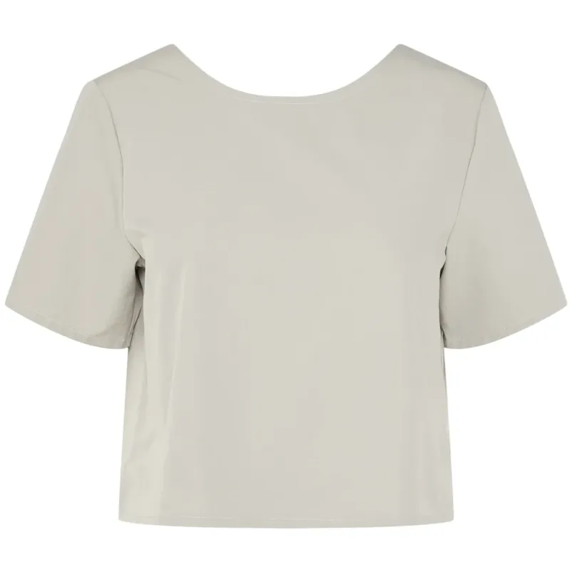 PIECES dame bluse PCJODIE - Silver Gray