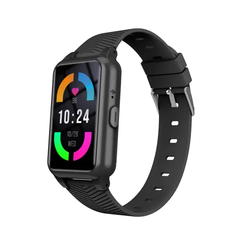 S10 GPS Smartwatch med 4G, Geo-lokation, Fald-alarm mm. Velegnet til børn, unge og ældre. Sort.