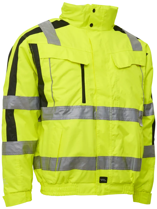 Pilotjakke 2-i-1 086101R hi-vis gul/sort Str. 4XL
