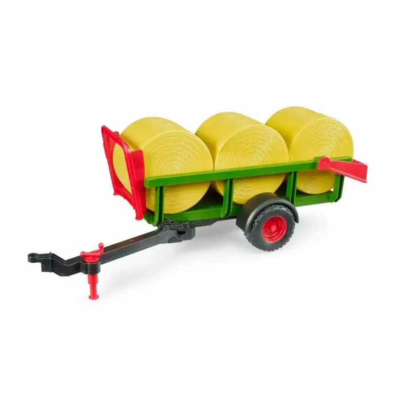 Trailer med 3 rundballer