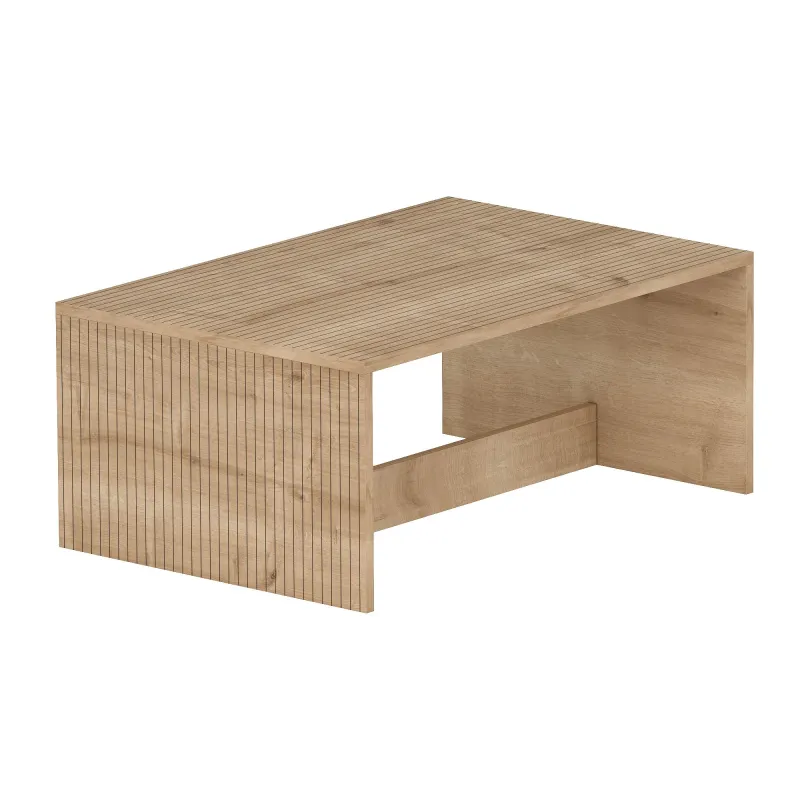 NORDVÄRK Lenna sofabord, rektangulær - Sapphire Oak melamin (90x60)