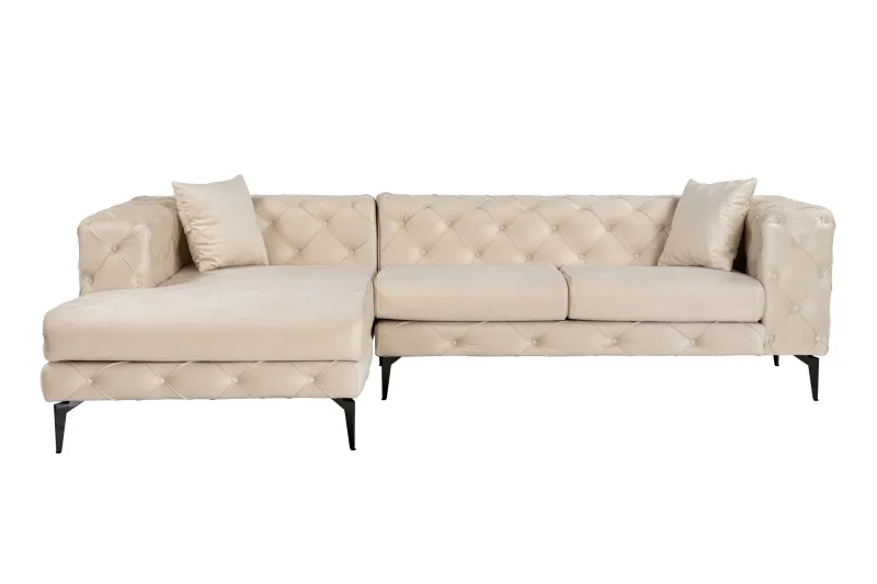 NORDVÄRK Como Eco Venstre hjørnesofa - beige polyester