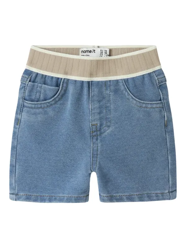Name It Ben Denim Shorts - Light Blue Denim - 86