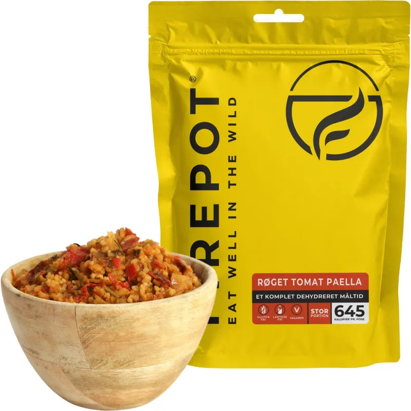 Firepot Røget Tomat Paella, frysetørret mad, XL