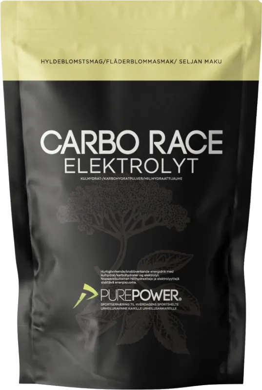 Purepower Carbo Race Elektrolyt Hyldeblomst - 1kg