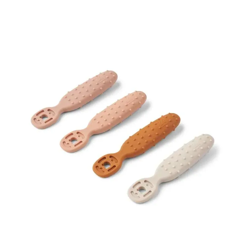Liewood Caelia Baby Læringsskeer - 4 stk - Pale Tuscany/Multi Mix