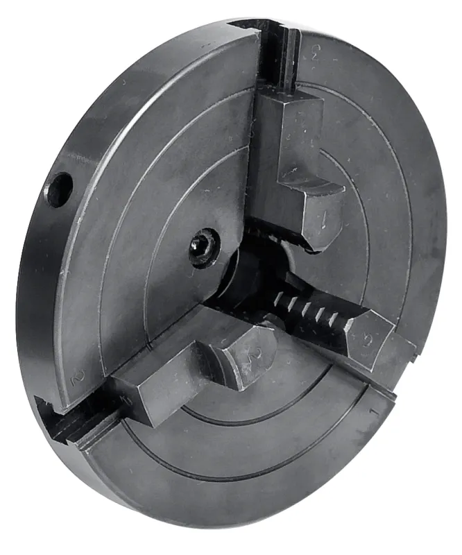 3-bakket spændepatron 125 mm