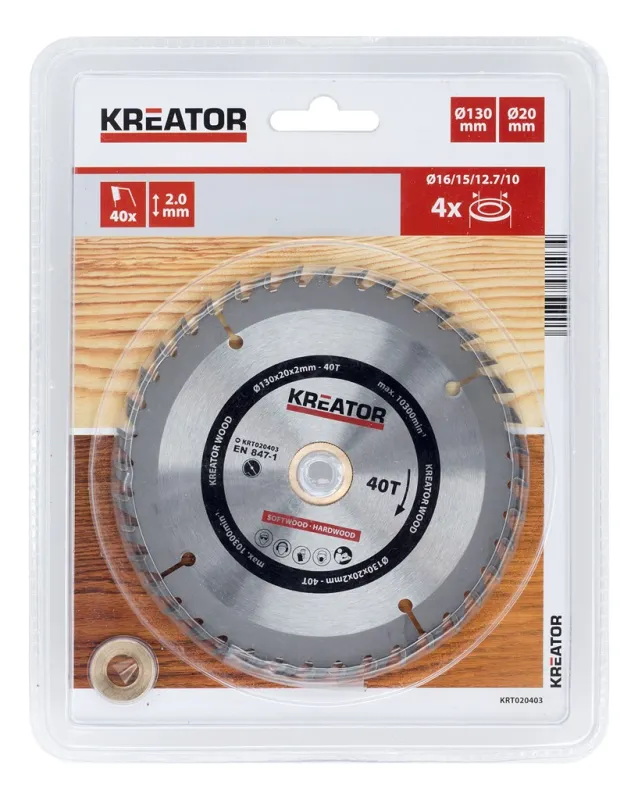 Rundsavsklinge 130 mm - 40 HM tænder