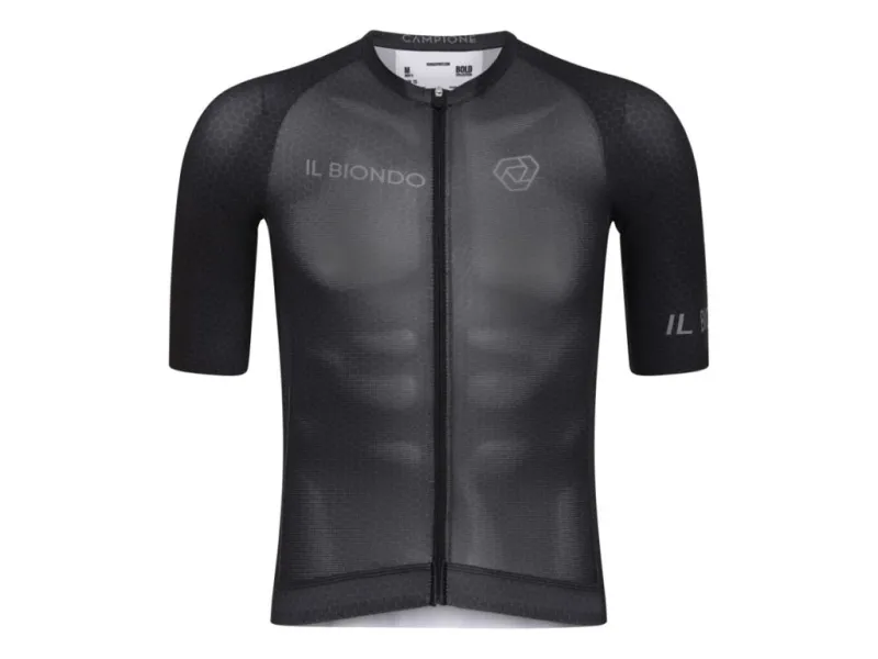 Il Biondo Road Warrior - Cykeltrøje - Thor Racefit - Herre - Sort - S