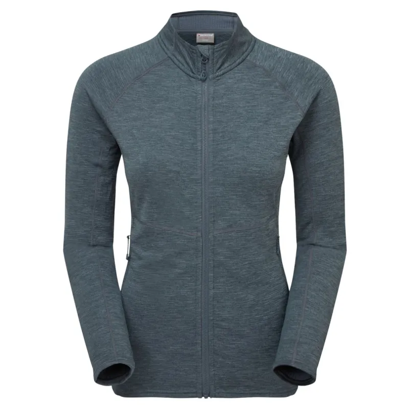 Montane Fem Protium Jacket, fleecetrøje, dame, blå