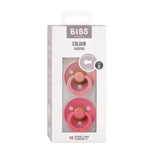 Bibs Colour - 2-pak, Str. 2 (6+ Mdr.), Rund - Latex