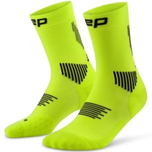 CEP Core Run Socks Mid Cut 5.0, løbestrømper, herre, lime
