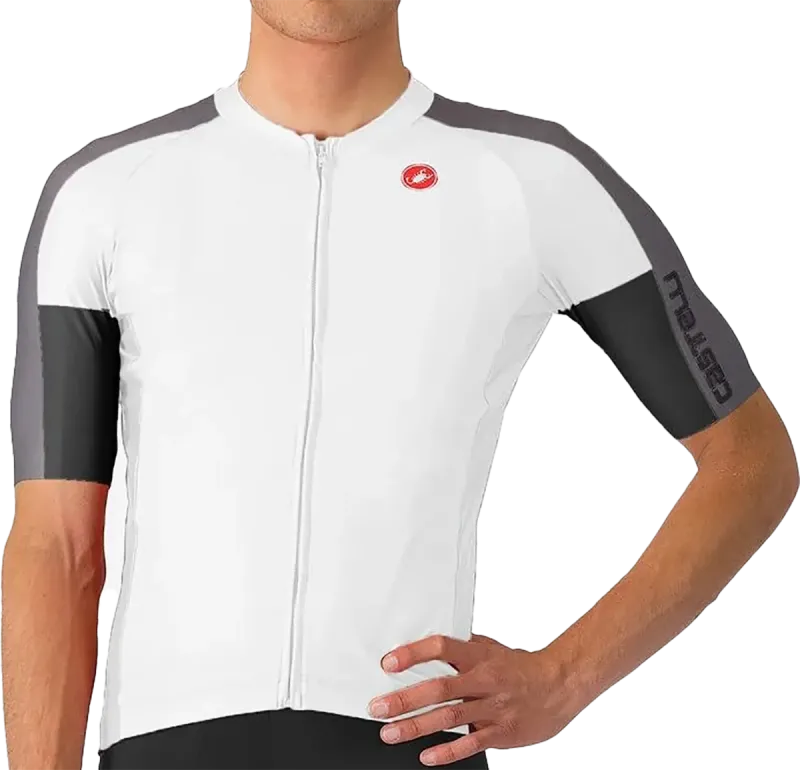 Castelli ENTRATA 6 Jersey - Ivory/Smoky Gray-Light