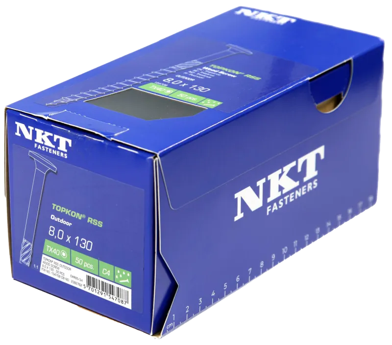 NKT Topkon RSS konstr.skrue C4 TH TX40 8×130 50stk