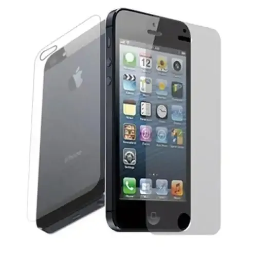 Skærmbeskyttelse til iPhone 5/5S/5C. Front+Back.
