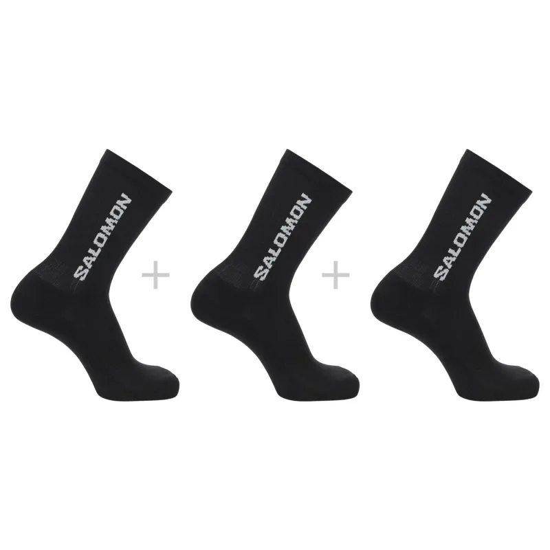 Salomon Everyday Crew, sokker, 3-pak, sort