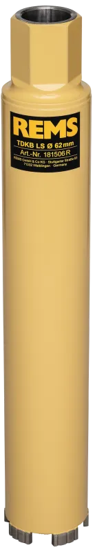 REMS diamant-tørborekrone TDKB LS ø62×320mm