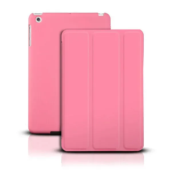 iPad Mini Smart cover i læder.Beskytter både for-& bagside. Pink