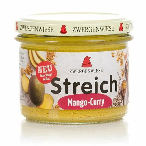 Smørepålæg Mango/Karry Streich Øko. - 180 gram
