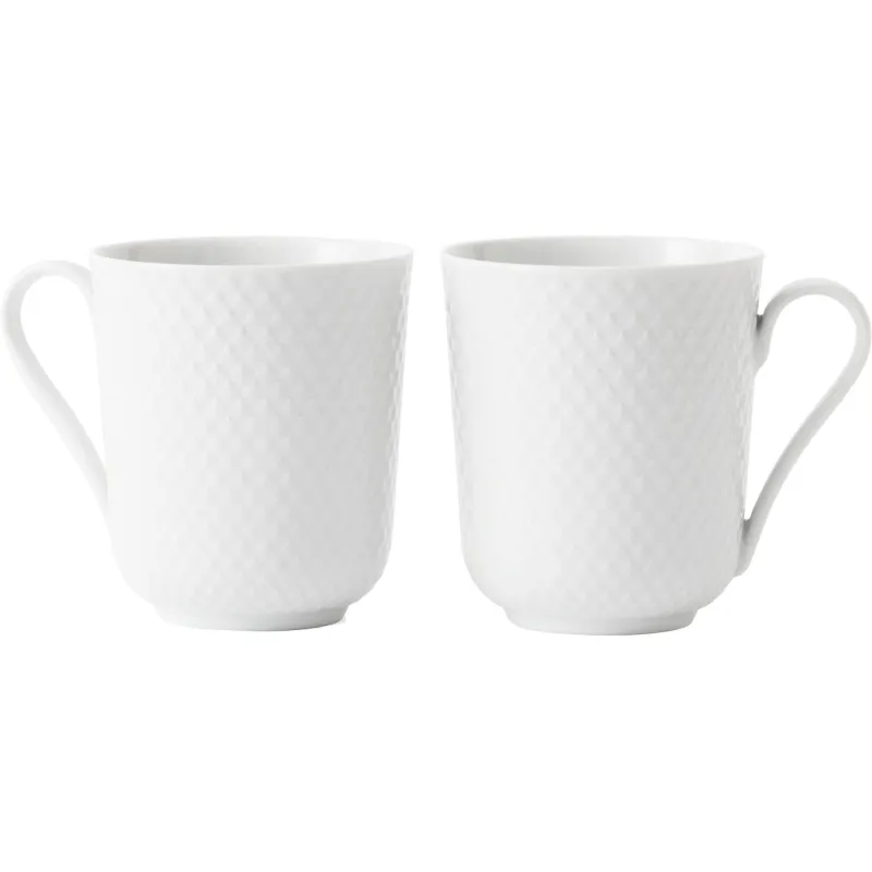 Lyngby porcelæn 2 stk. Rhombe kop