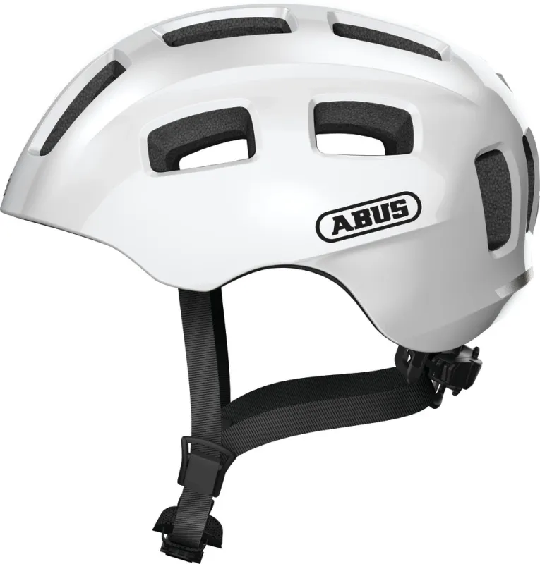Abus Youn-I 2.0 Hjelm m. LED lys - Hvid