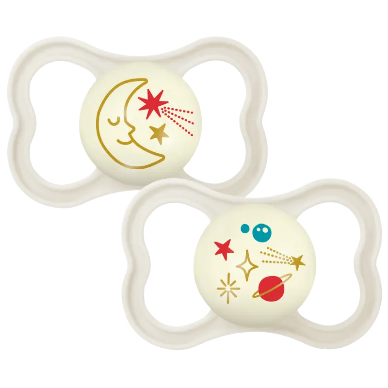 MAM Air Sut Night Silicone Neutral 6-16M (2 stk)
