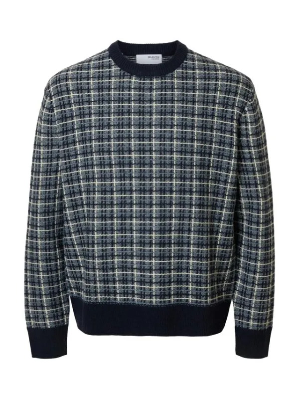 SLHMIKOLAS LS KNIT RELAXED CREW NEC