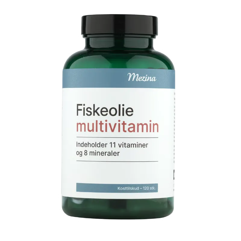 Mezina Fiskeolie + Multivitamin (120 kaps)