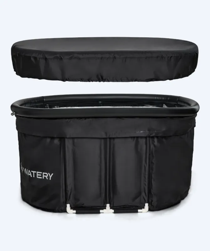 Stort oppusteligt isbad - Hero Max Watery | Koldtvandskar / Cold Plunge med Cold-Reef® isolering | 460L | Sort