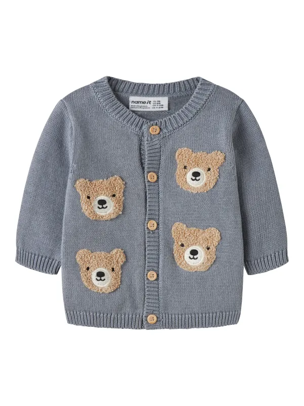 Name It Obase - LS Knit Cardigan - Tradewinds - 50 cm