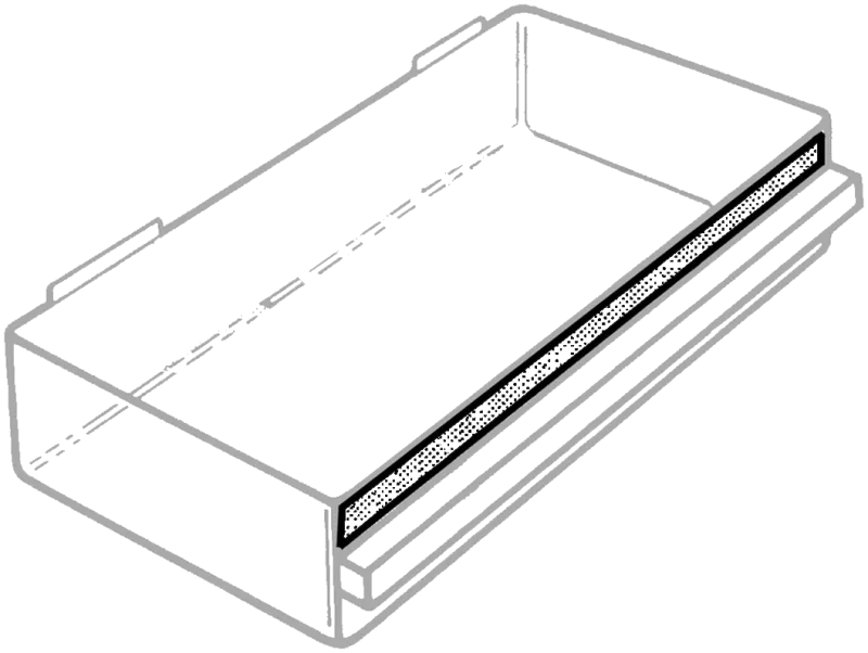 Etiket 150-03 18×275×1 hvid ps/8