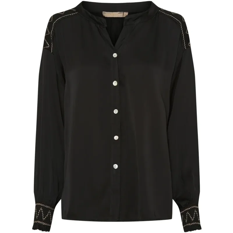 Marta Du Chateau dame skjorte MdcElina 80320 - Black