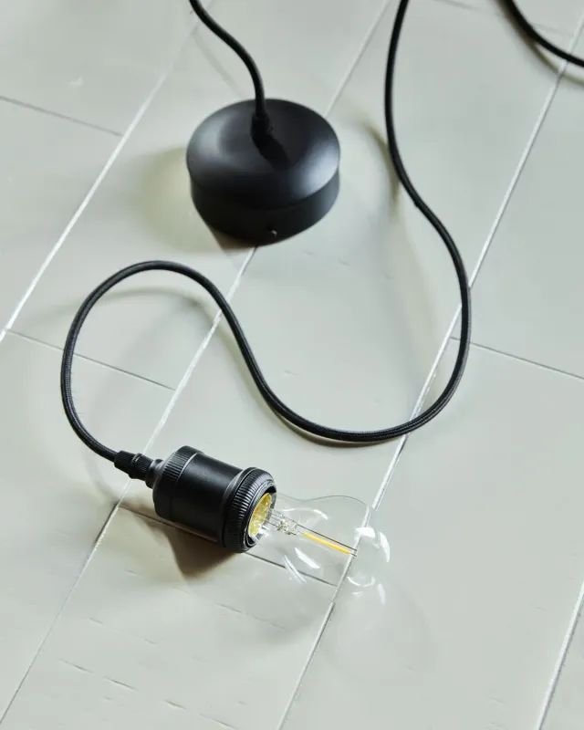 House Doctor - E27 Socket, Fly, Sort