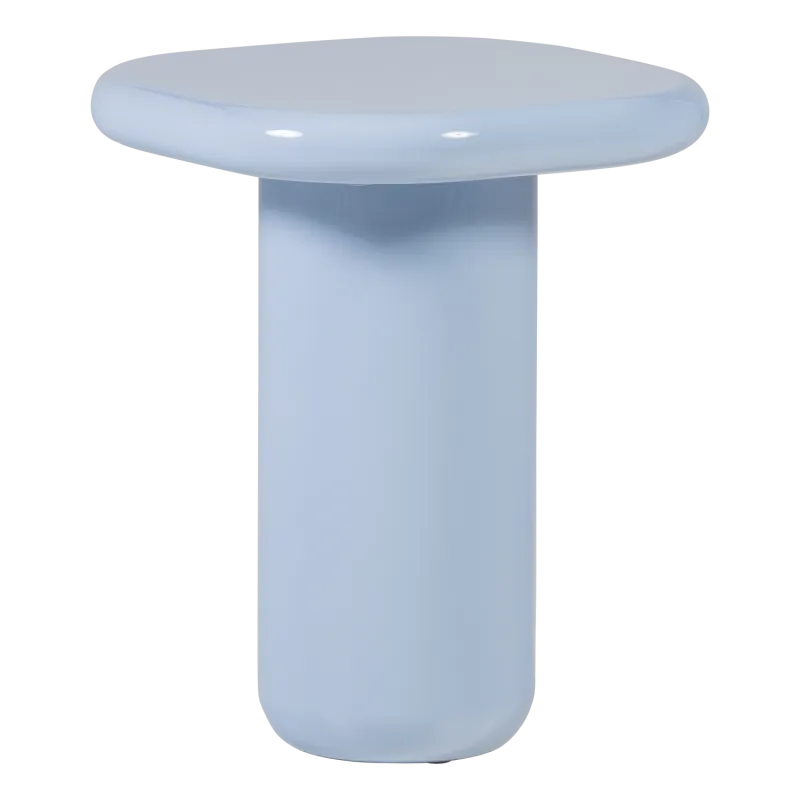 WOOOD Zava sidebord, kvadratisk - lyseblå højglans MDF (50x50)