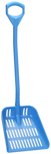 Vikan Ergonomisk skovl med drænhuller, 1145 mm, Blå