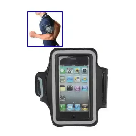 Sportsarmbånd til iPhone 5 / 5S. Sort.