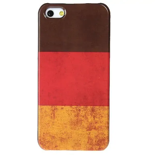 Tysk flag. Retro cover til iPhone 5/5S/SE.